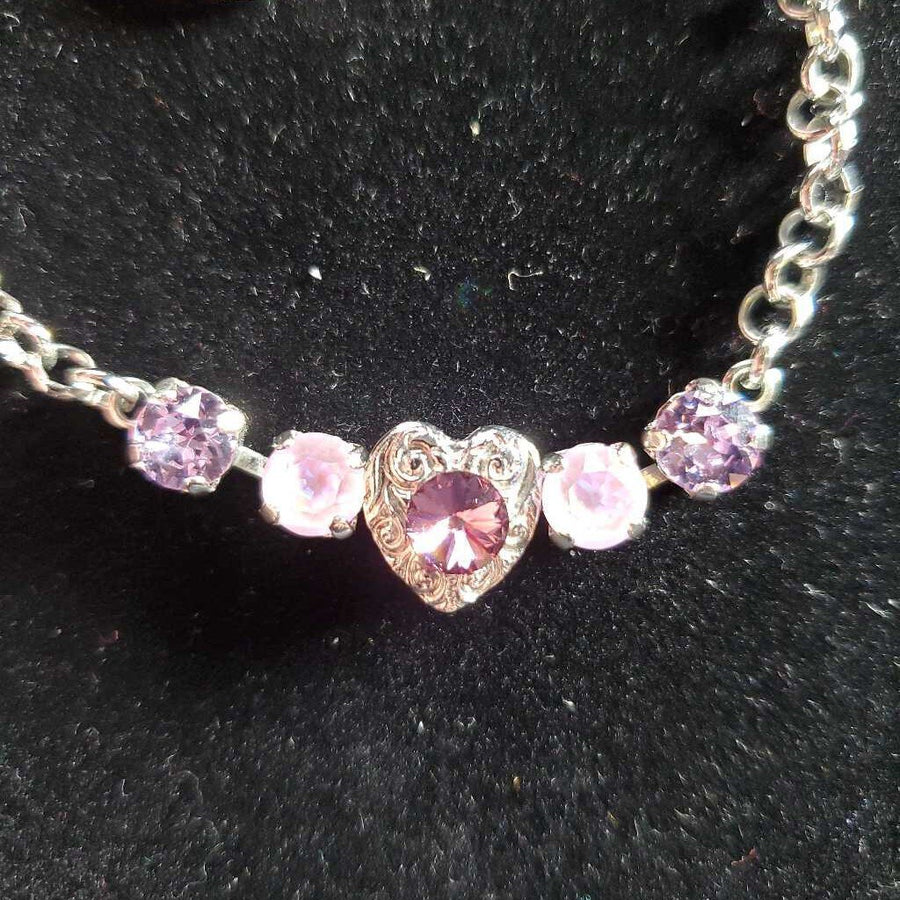 Purple 5 Stone Bracelet