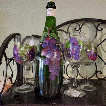 Painted Grape Bottle